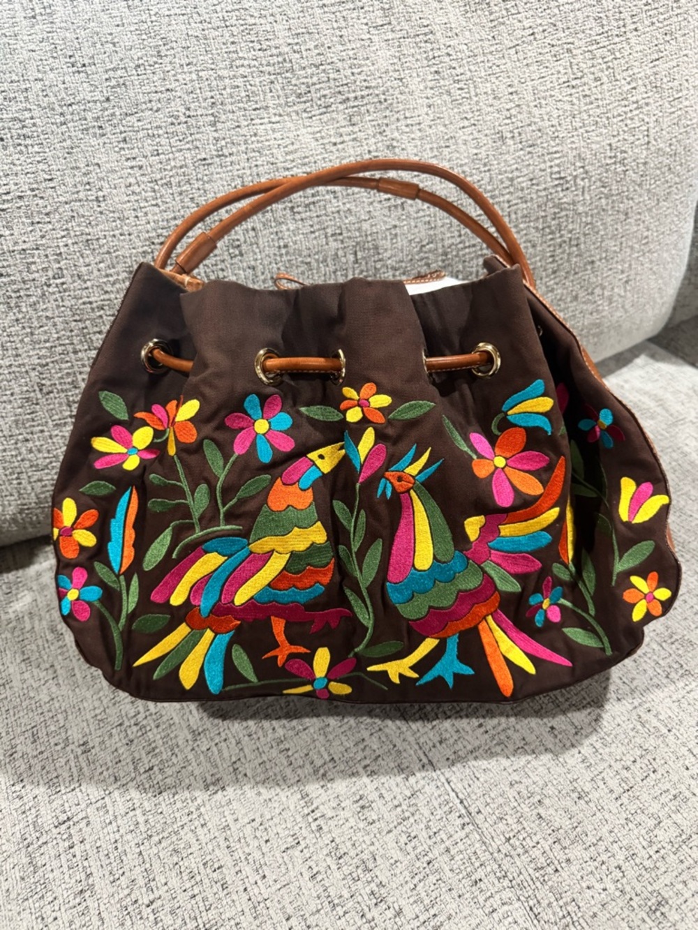 RARE Kate Spade Oaxaca bird embroidery bag